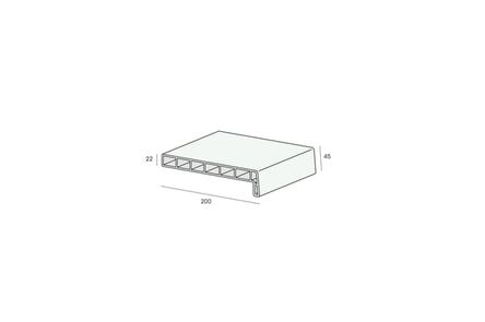 Lignodur vensterbank Voorzet wit 200x2000mm