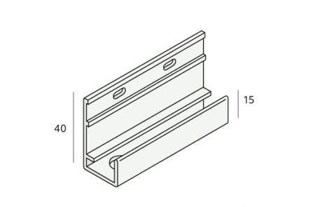 keralit omrandingsprofiel 2809 classic rood 3011 4000mm