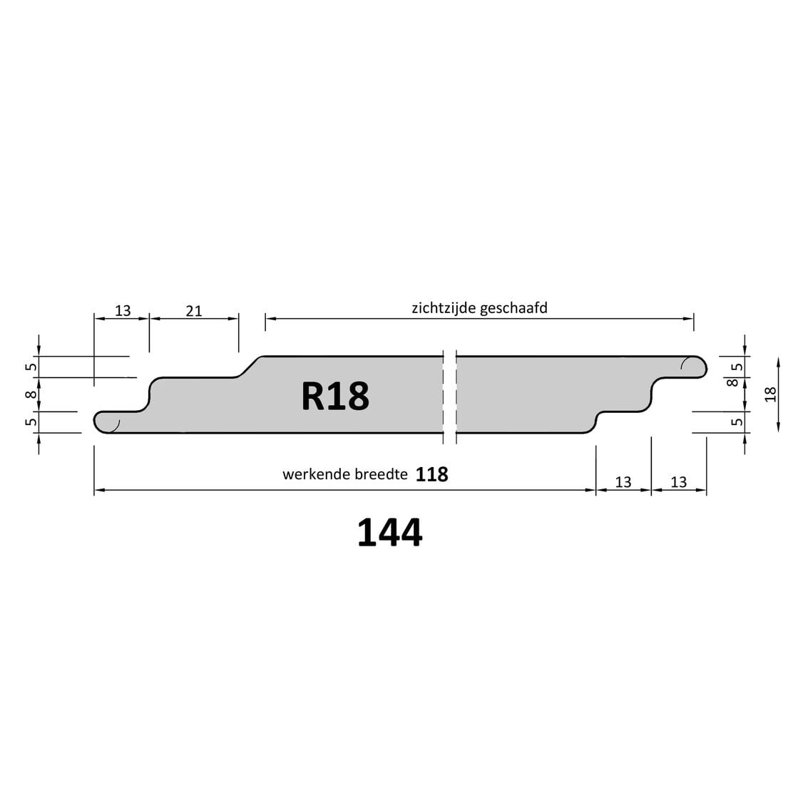 wrc dubbel hh rabat 22x150x3350 r18