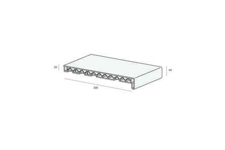Novaboard vensterbank creme 40x300x4000mm