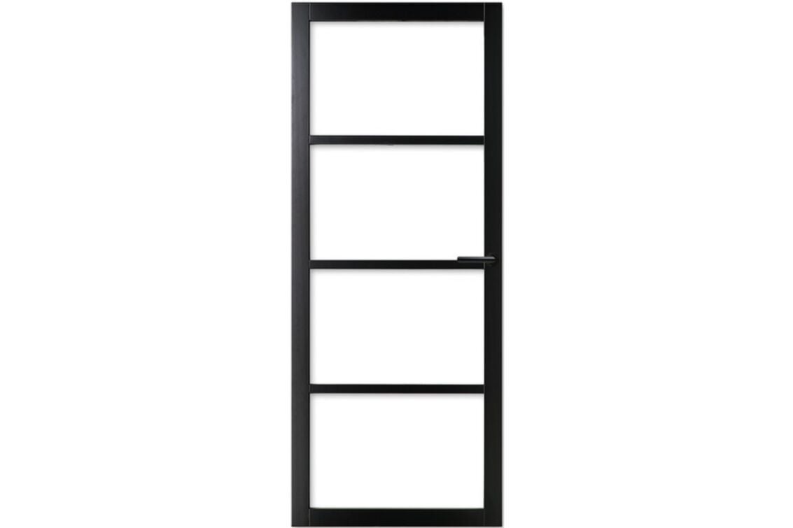 Comfidoor Luna Verkeerszwart Opdek Links 830x2115mm