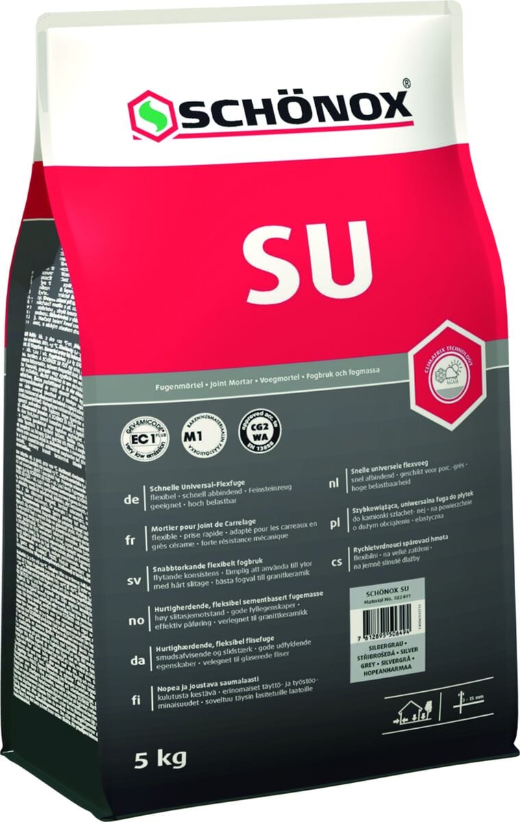 Schönox SU flex voegmiddel universeel grijs 5kg