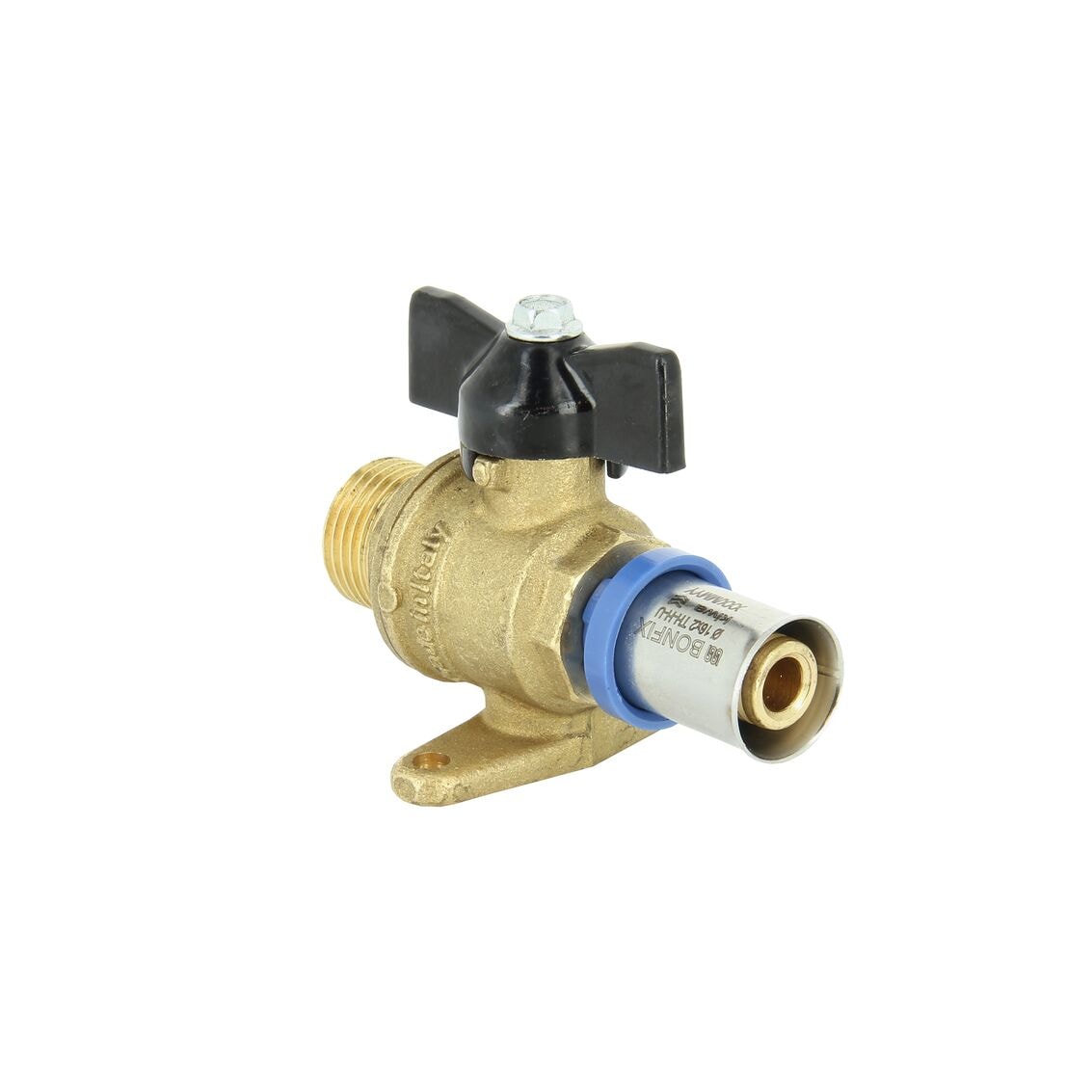 Bonfix kogelkraan kiwa/komo buitendraad x alu-pers 1/2x16mm