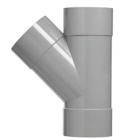 PVC T-stuk 45° 3x lijmmof 40mm