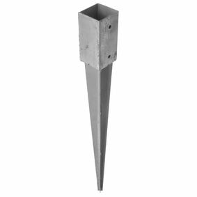 paalhouder met punt thermisch verzinkt 91x91x900mm