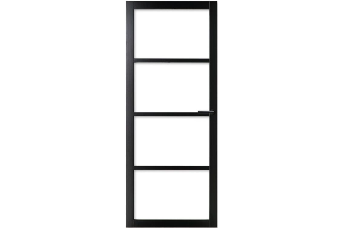 Comfidoor Luna Verkeerszwart Opdek Links 830x2115mm