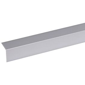 Kunststof hoekprofiel zelfklevend rvs look 25x25x2600