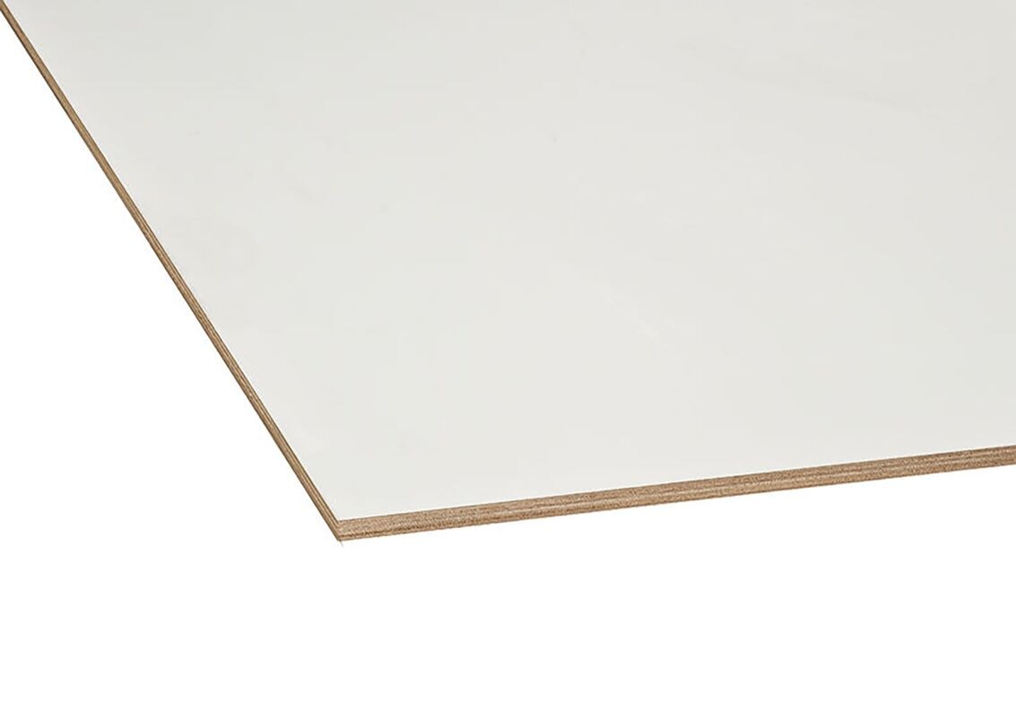 Bruynzeel paintpanel okoume 330/330gr wit/grijs paintfilm FSC 2500x1220x15mm
