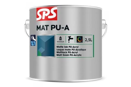 sps mat pu-a acryllak mat wit 2,5ltr vor binnen