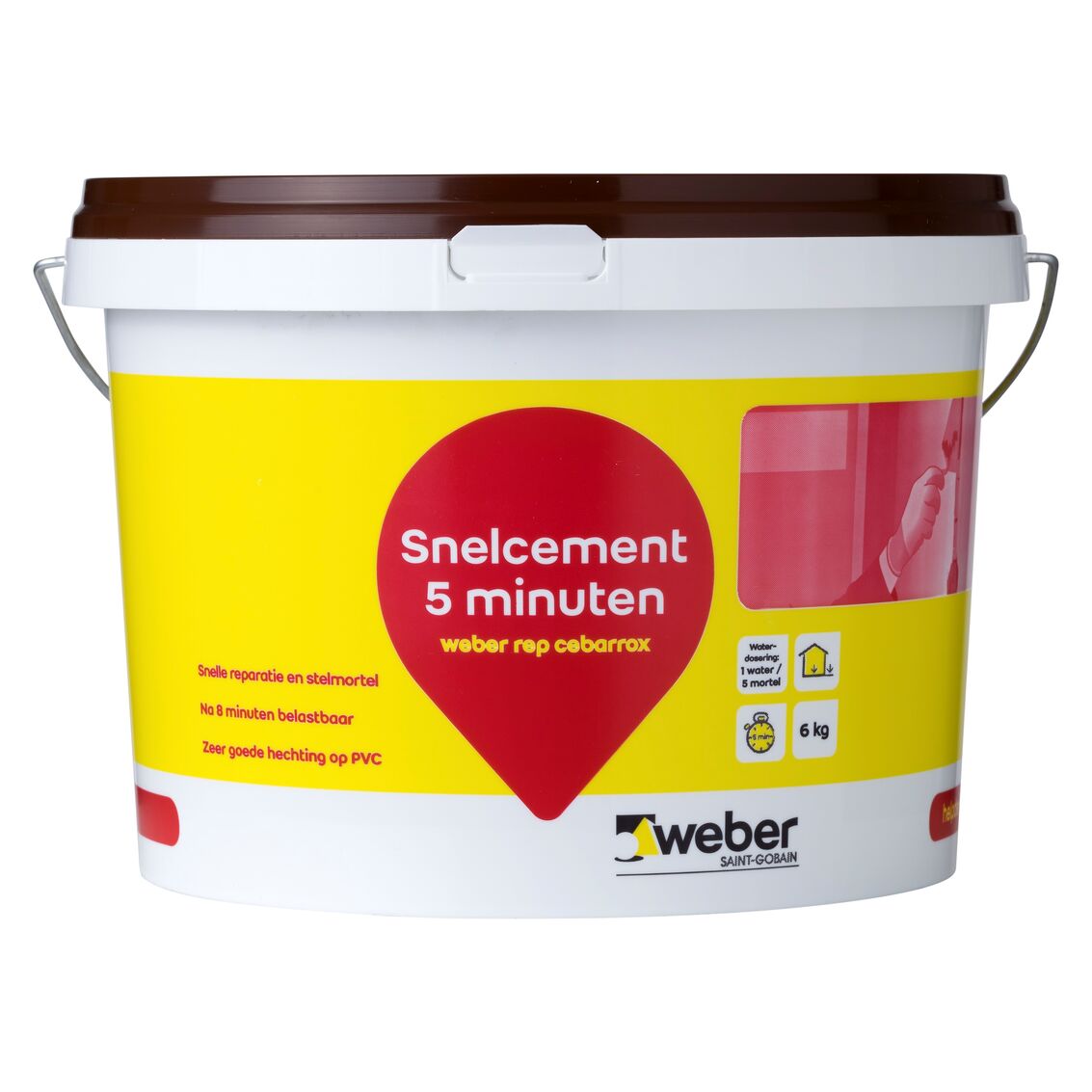 Weber cebarrox snelcement 5min grijs 6kg