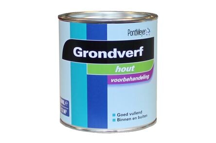pm grondverf binnen/buiten wit vos2010 750ml