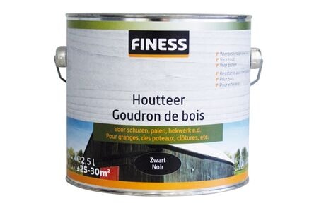 finess houtteer buiten zwart 2,5ltr