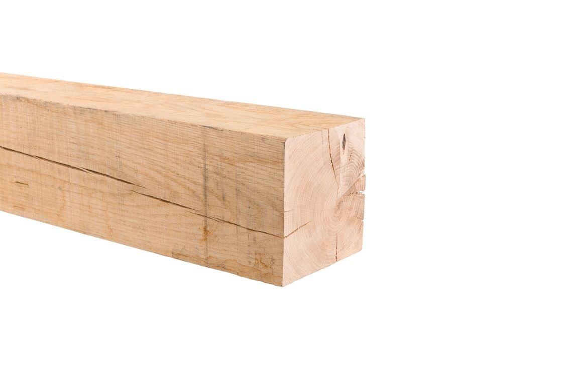 eiken tuinhout ad vers gezaagd ruw 200x200x3000