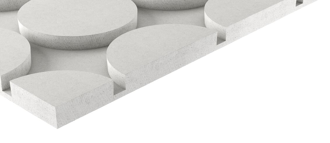 Fermacell Therm25-167 vloerverwarmingelement rond 500x500x25mm
