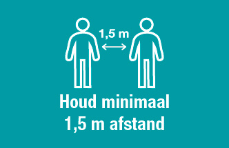 houd minimaal 1,5 m afstand